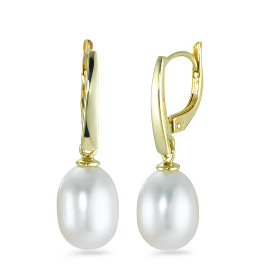 Drop Earrings 9k Yellow Gold Freshwater pearl