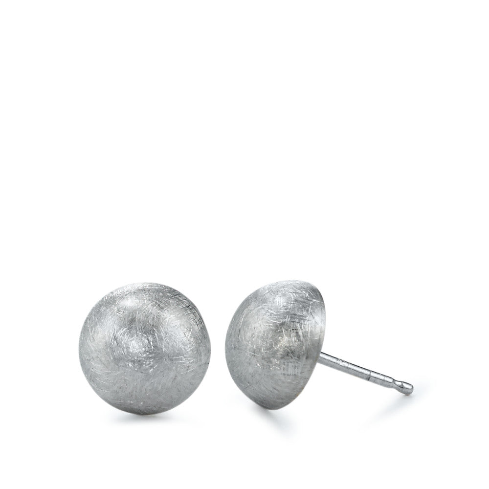 Stud earrings 18k White Gold Ø9 mm