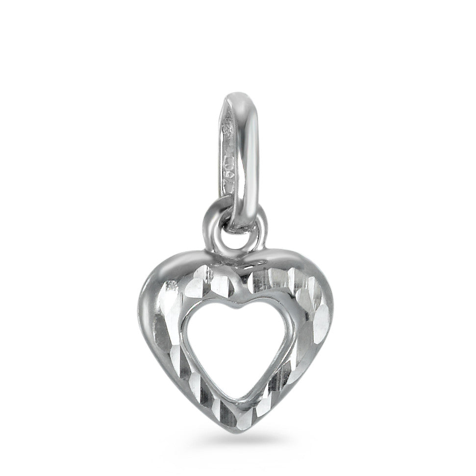 Pendant 18k White Gold Heart