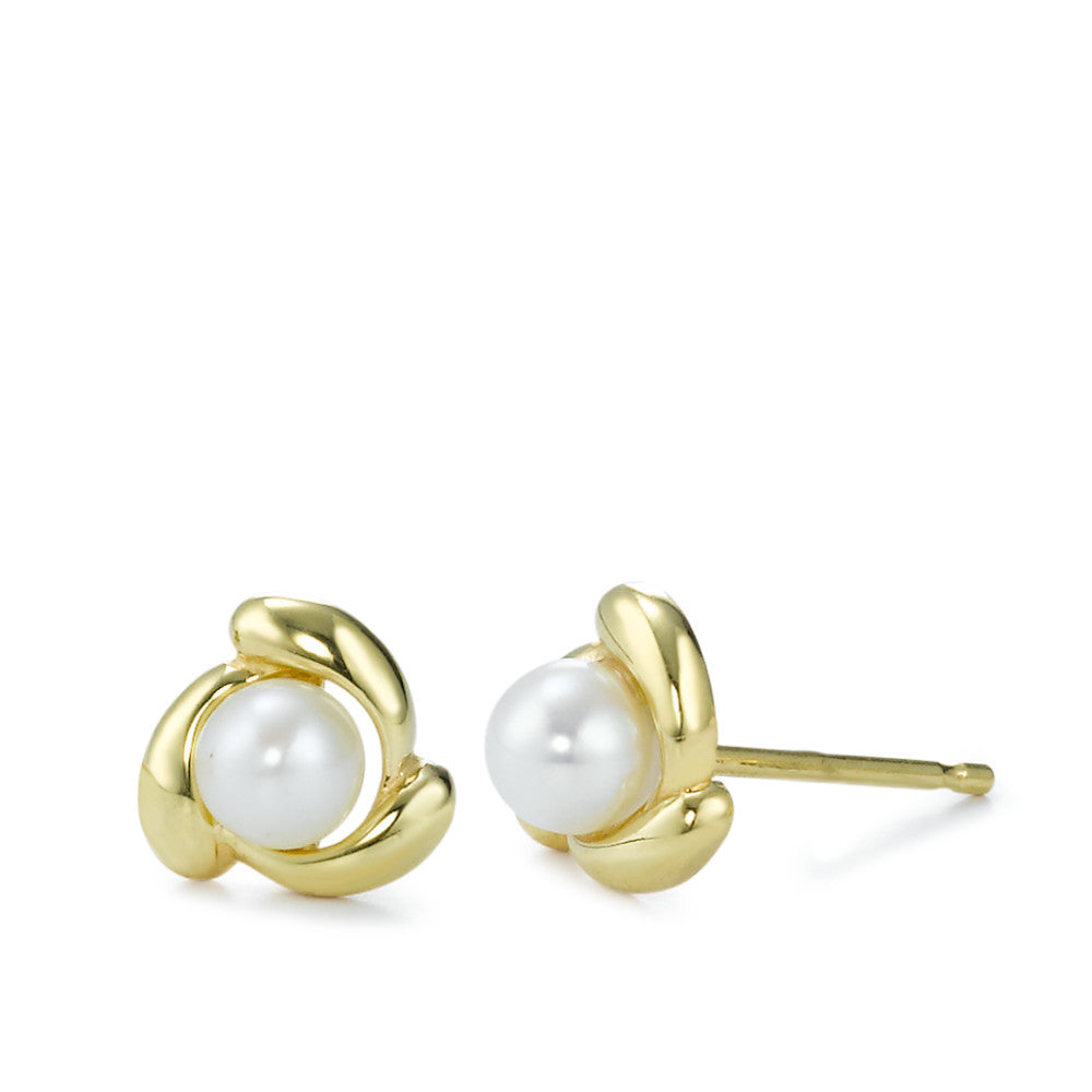 Stud earrings 18k Yellow Gold Freshwater pearl