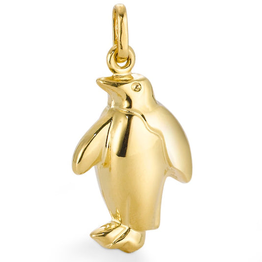 Pendant 18k Yellow Gold Penguin