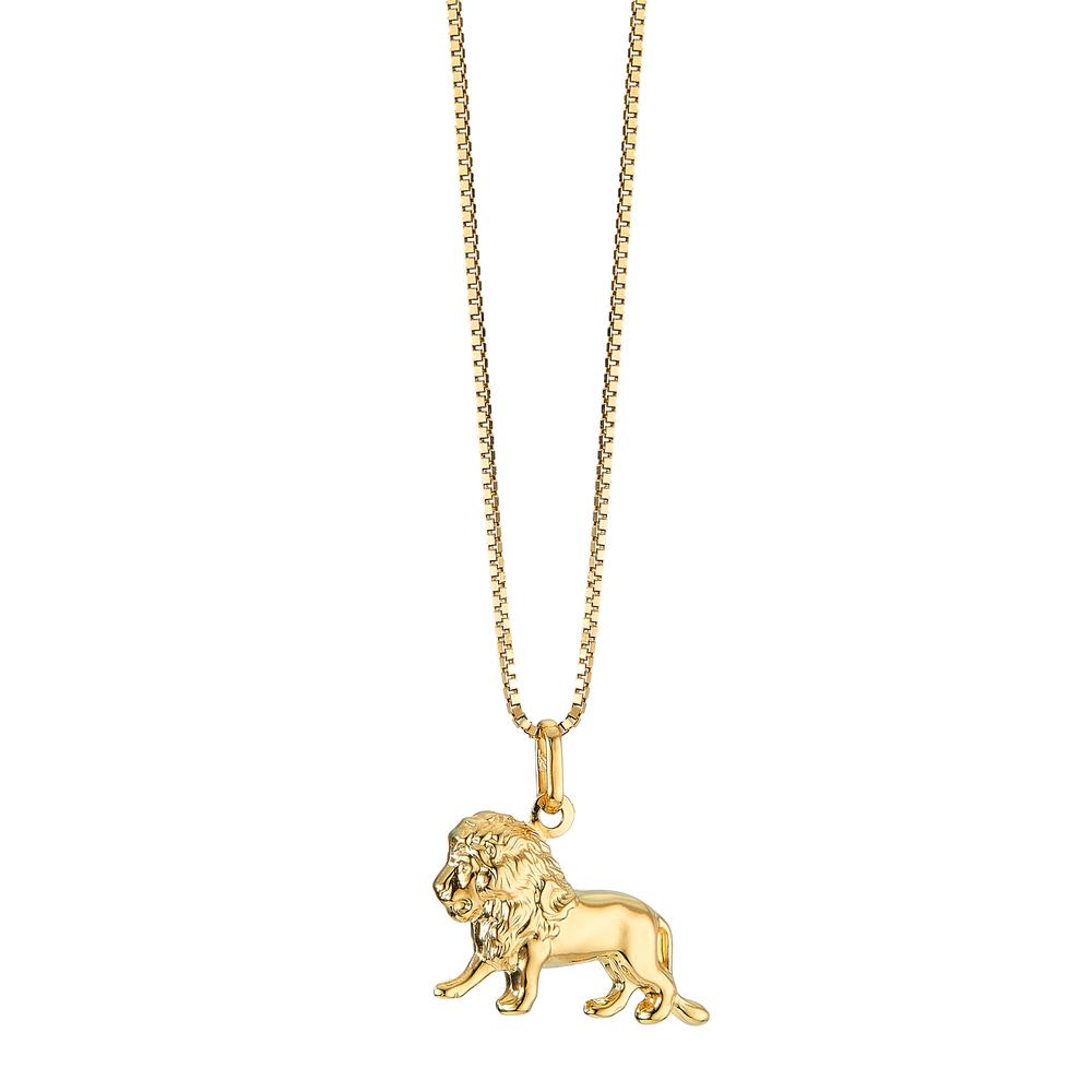 Pendant 18k Yellow Gold Lion