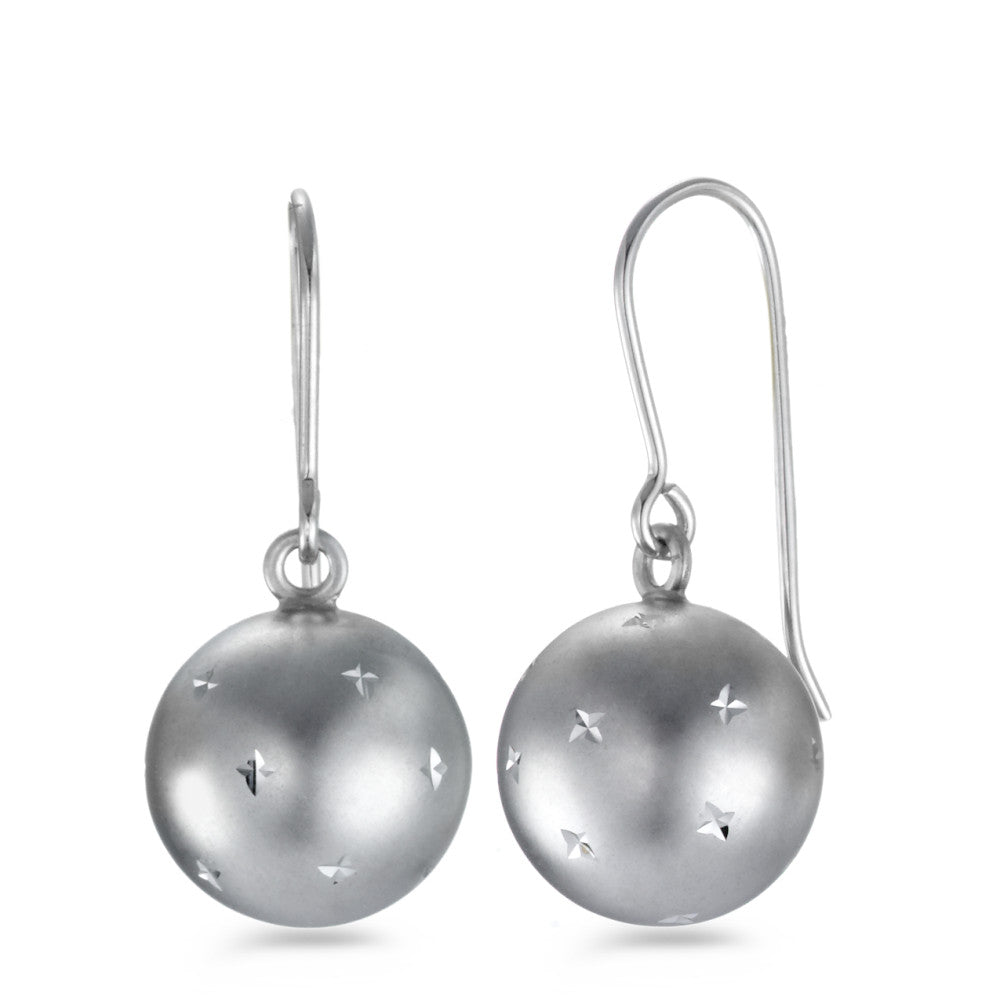 Drop Earrings 18k White Gold Ø12 mm