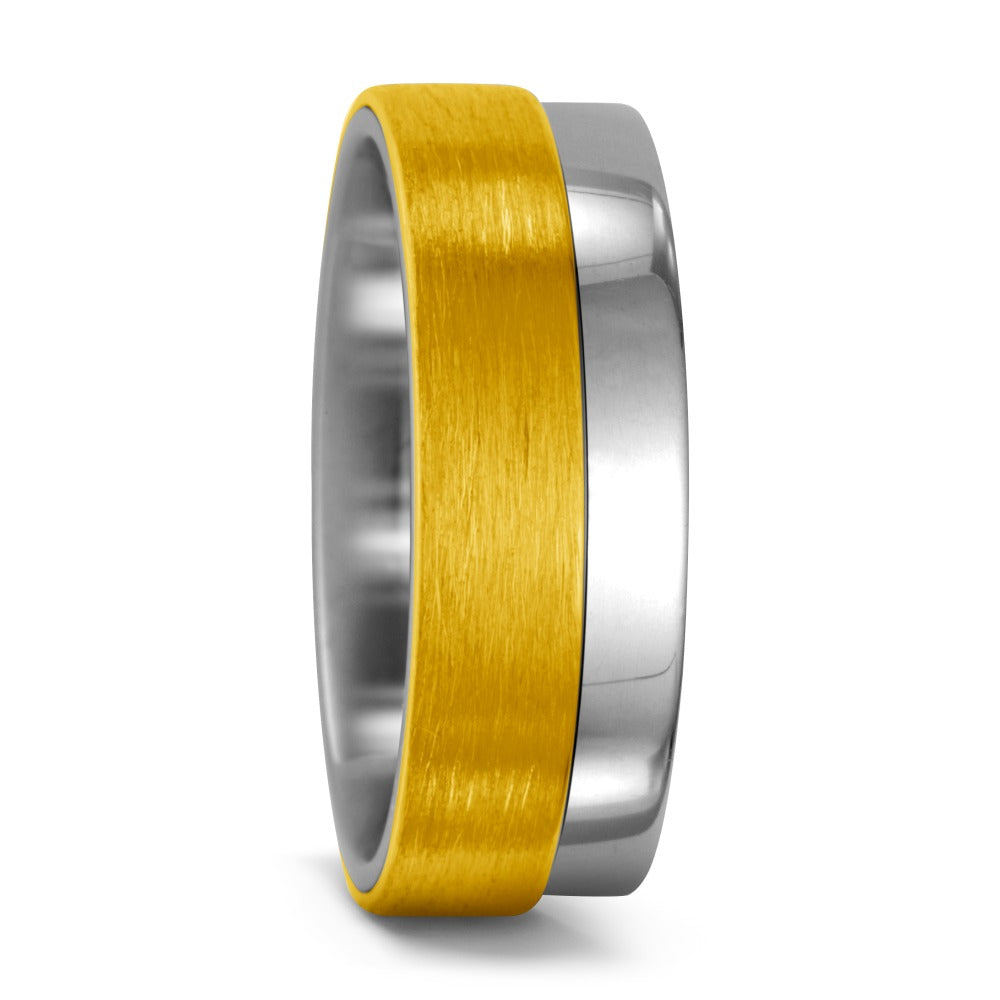 Ring Titanium, 18k Yellow Gold