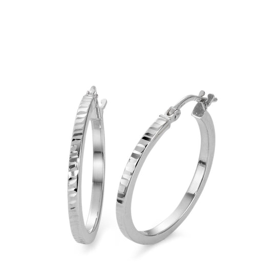 Hoop earrings Silver Rhodium plated