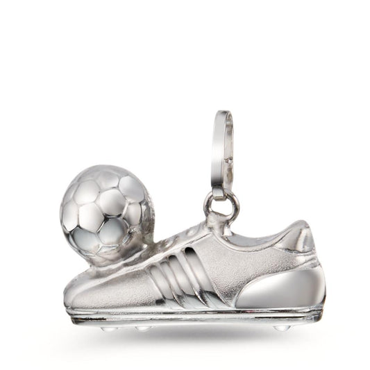 Pendant Silver Rhodium plated Football