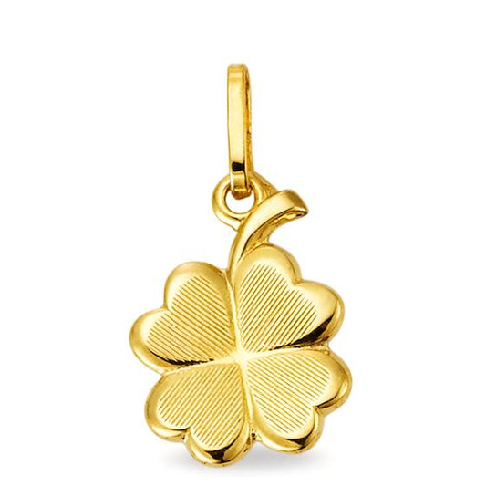 Pendant 18k Yellow Gold Cloverleaf Ø10 mm