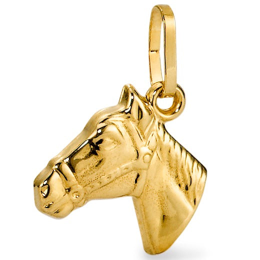 Pendant 18k Yellow Gold Horse