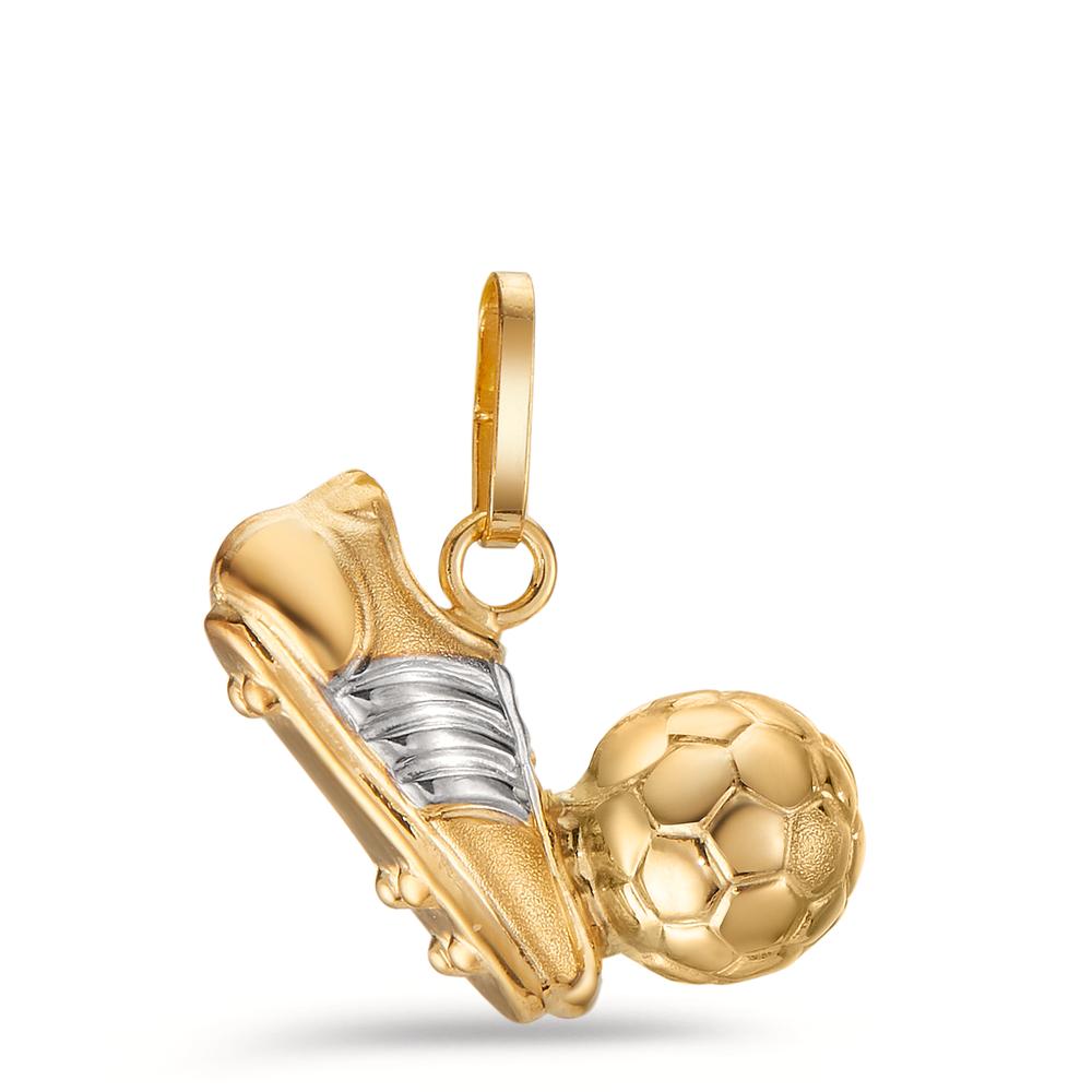 Pendant 18k Yellow Gold Bicolor Football