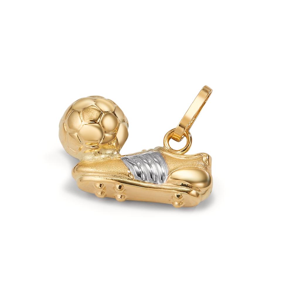 Pendant 18k Yellow Gold Bicolor Football