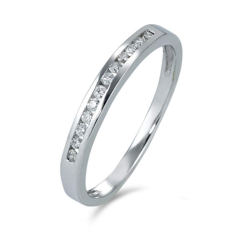 Memory ring 18k White Gold Diamond 0.12 ct, 12 Stones, p1