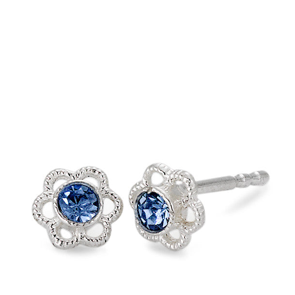 Stud earrings Silver Flower