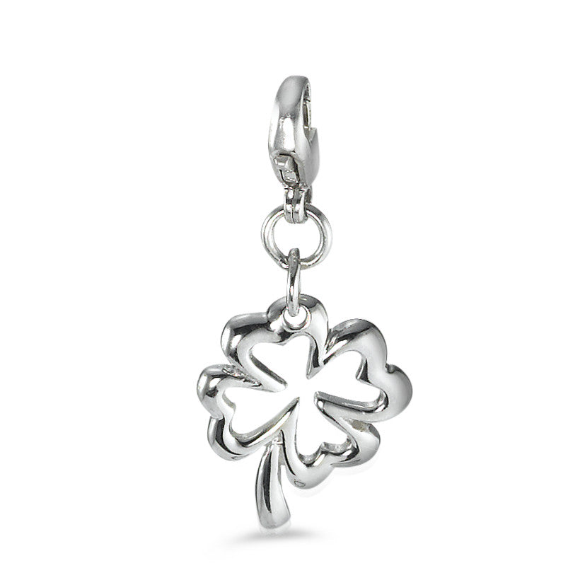 Charms Silver Rhodium plated Cloverleaf