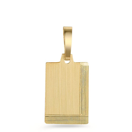 Engravable pendant 14k Yellow Gold