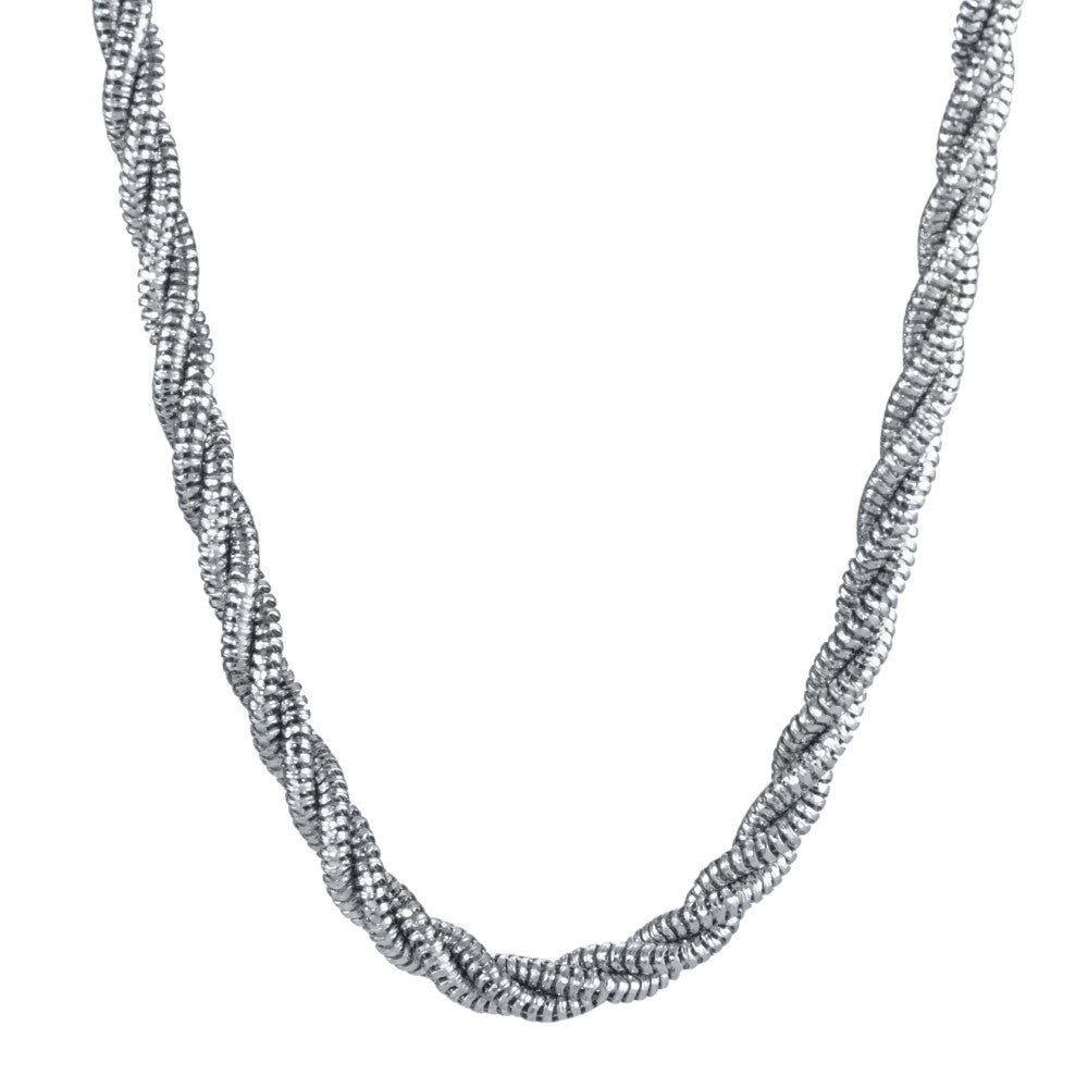 Necklace Silver Rhodium plated 42 cm Ø4 mm