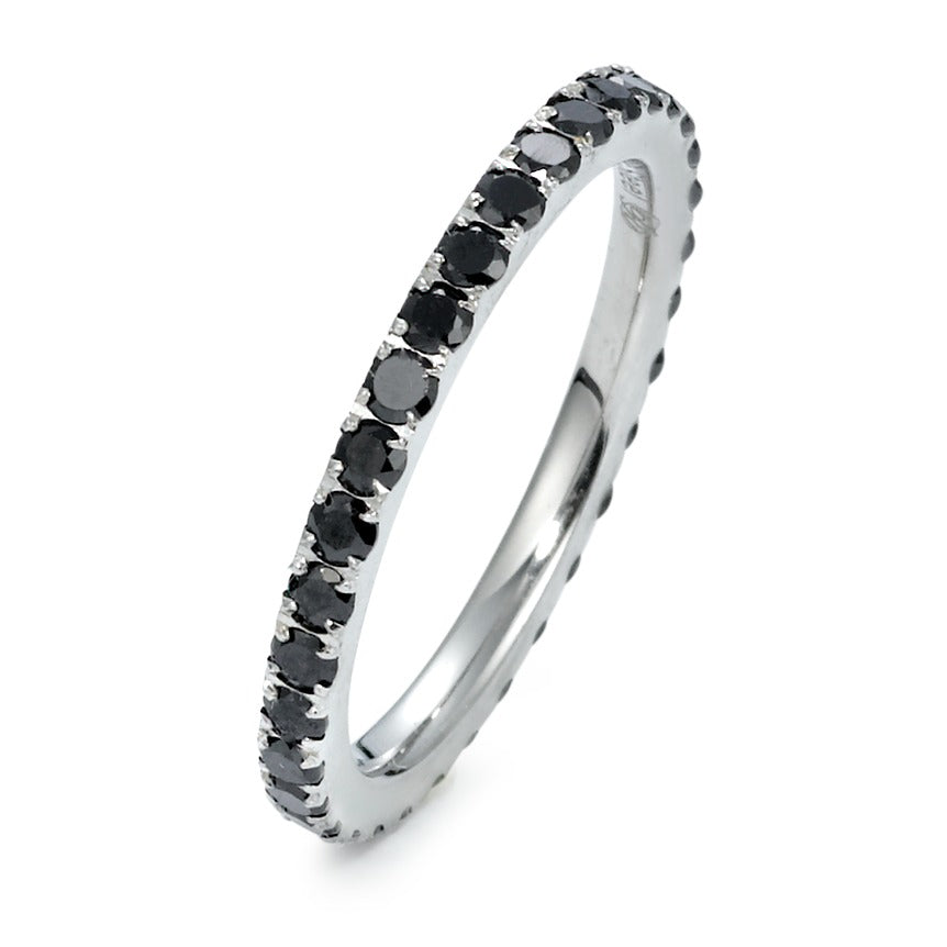 Memory ring Stainless steel Zirconia Black