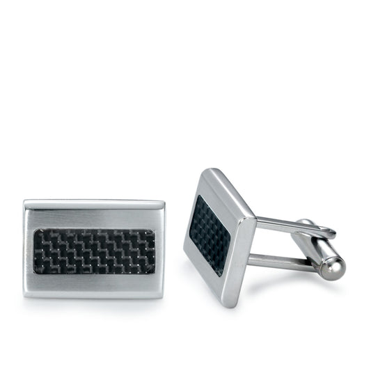 Cufflinks Stainless steel, Carbon