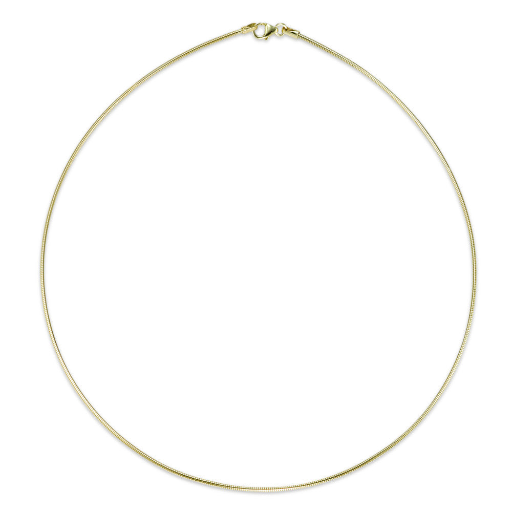 Necklace 14k Yellow Gold 45 cm Ø1.5 mm