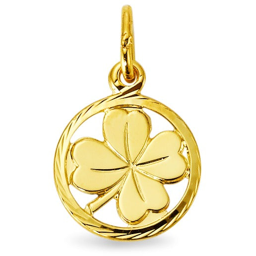 Pendant 9k Yellow Gold Cloverleaf