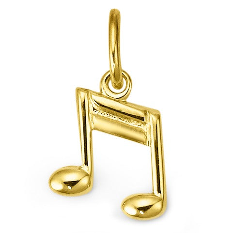 Pendant 9k Yellow Gold Musical Note