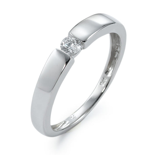 Solitaire ring 9k White Gold Zirconia White