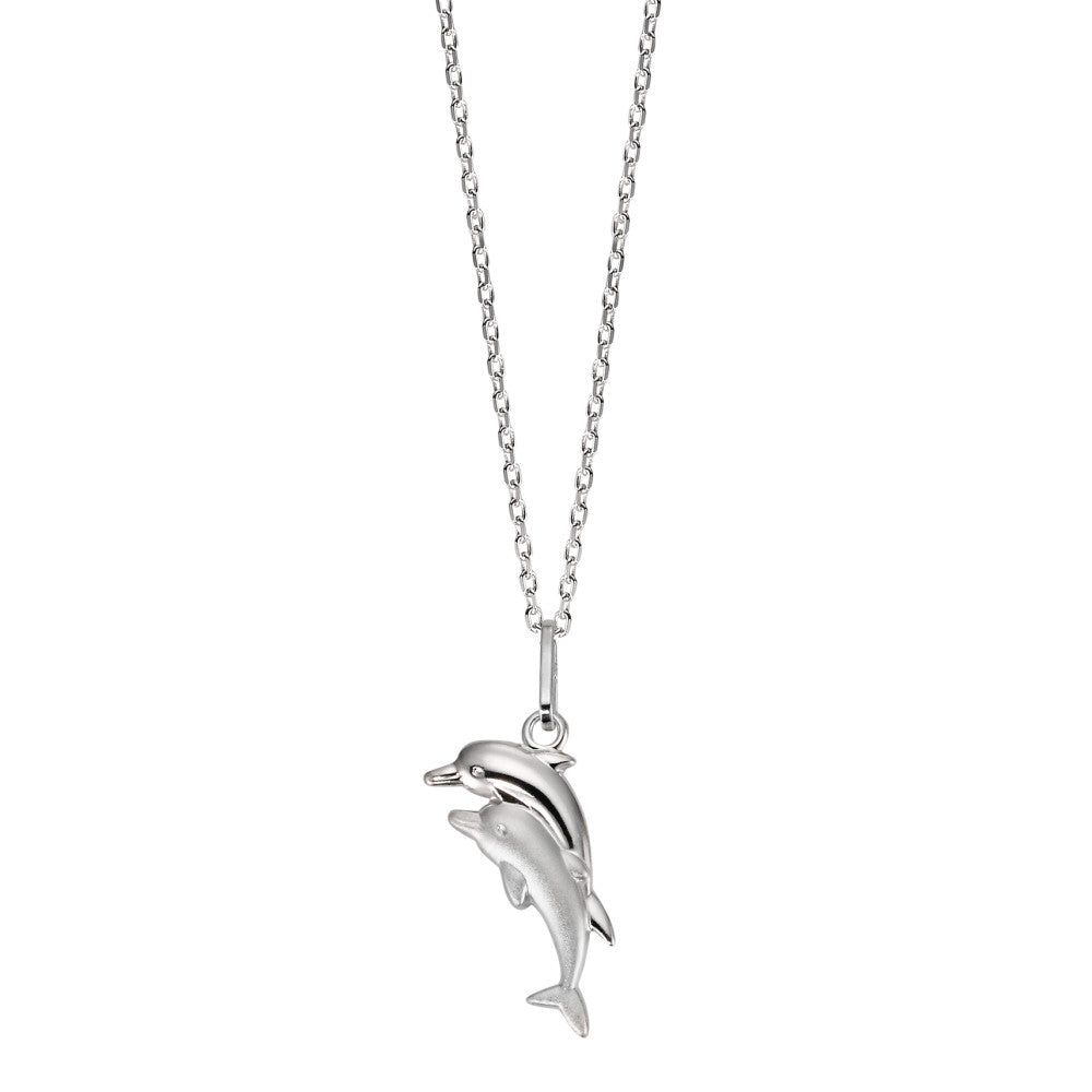 Necklace with pendant Silver Dolphin 38-40 cm