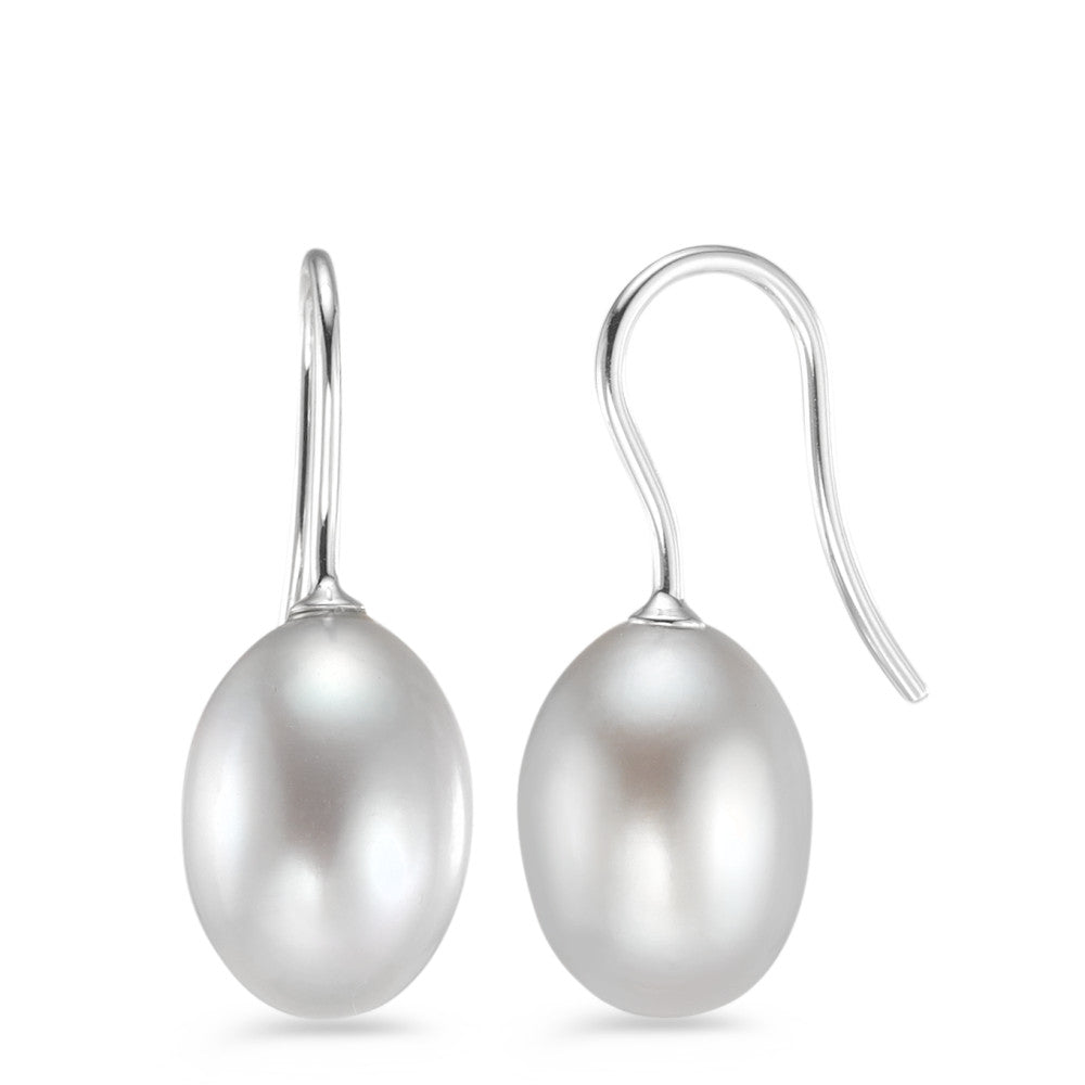 Drop Earrings 14k White Gold Freshwater pearl