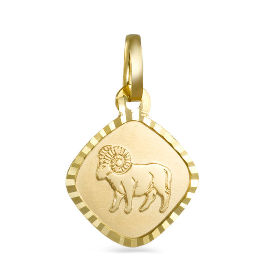 Pendant 18k Yellow Gold Zodiac Sign Aries