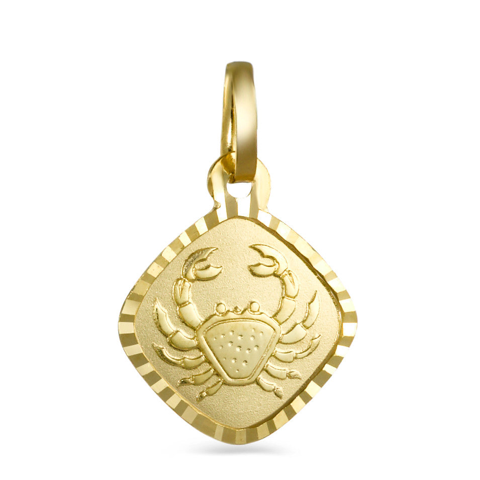 Pendant 18k Yellow Gold Zodiac Sign Cancer