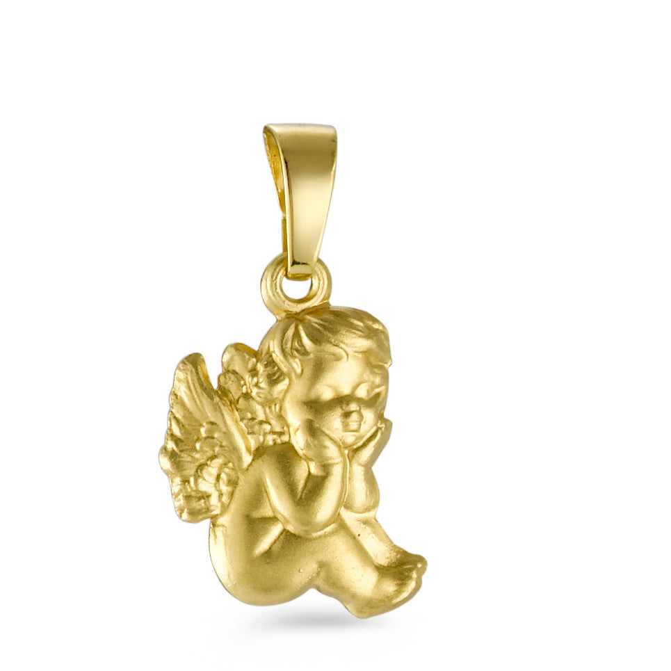 Pendant 18k Yellow Gold Guardian Angel