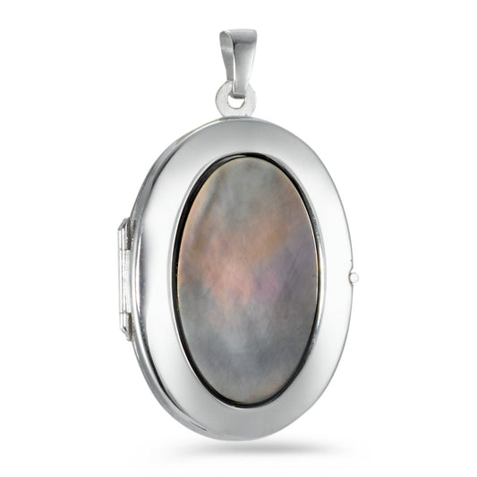 Locket 18k White Gold Mother of pearl