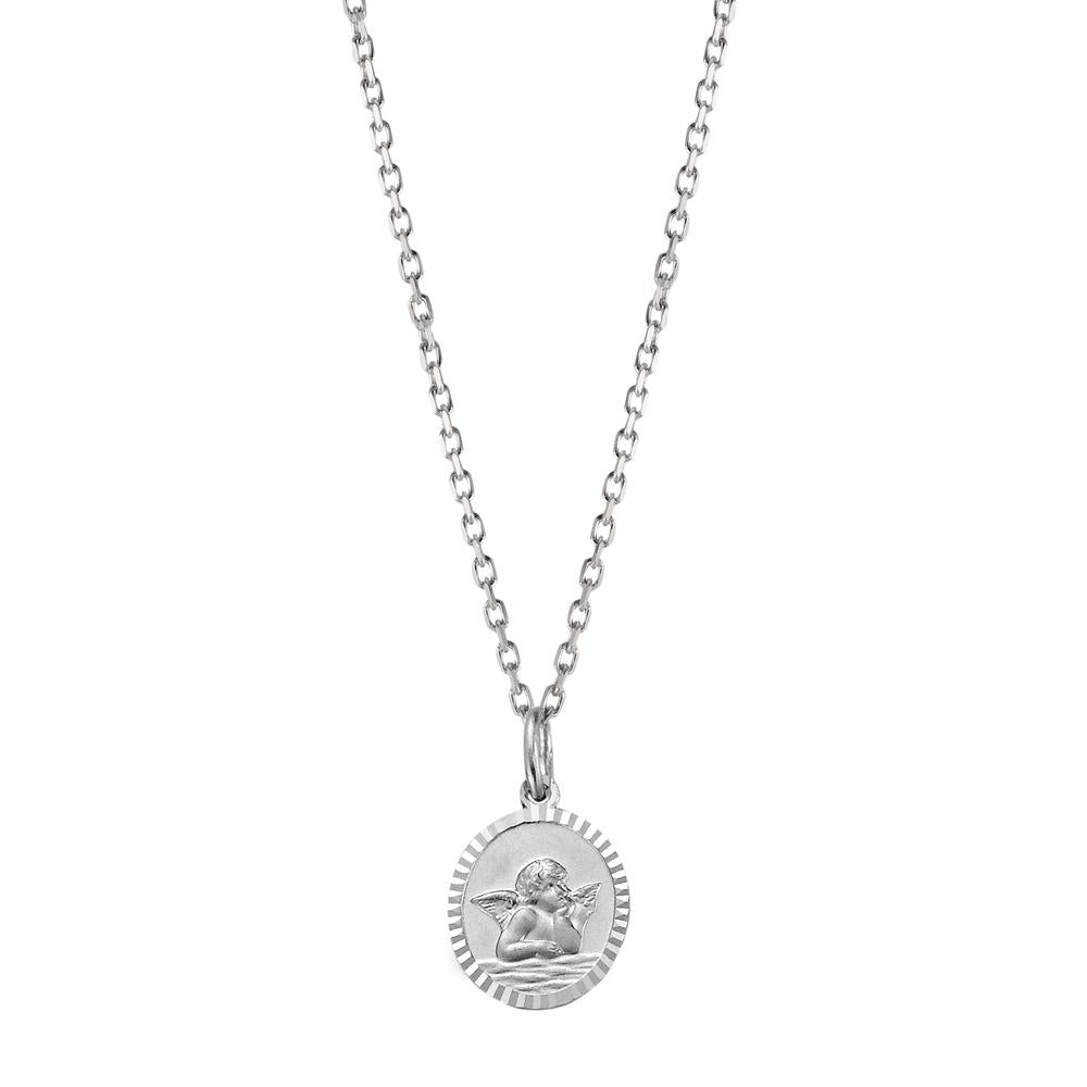 Necklace with pendant Silver Rhodium plated Guardian Angel 36-38 cm