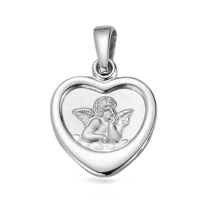 Pendant Silver Rhodium plated Guardian Angel