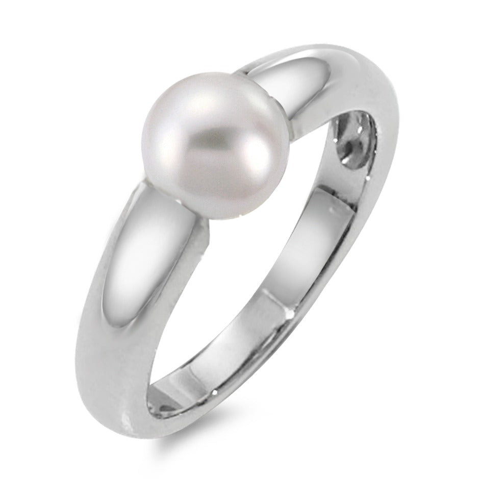 Ring 18k White Gold Freshwater pearl