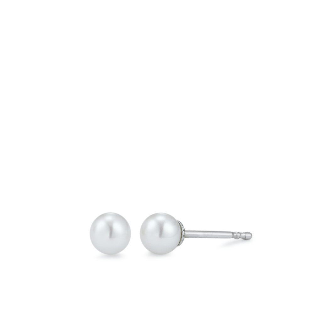 Stud earrings 18k White Gold Freshwater pearl