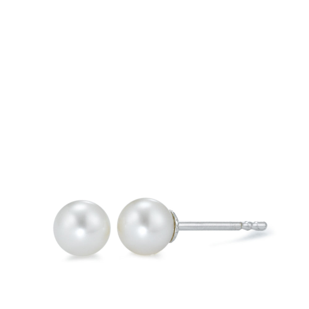 Stud earrings 18k White Gold Freshwater pearl