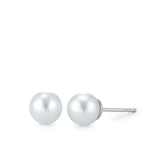 Stud earrings 18k White Gold Freshwater pearl