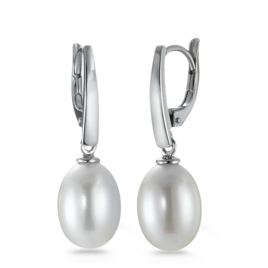 Drop Earrings 18k White Gold Freshwater pearl