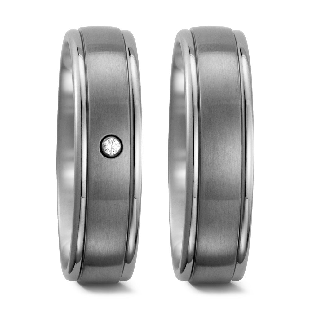 Wedding Ring Titanium Zirconia