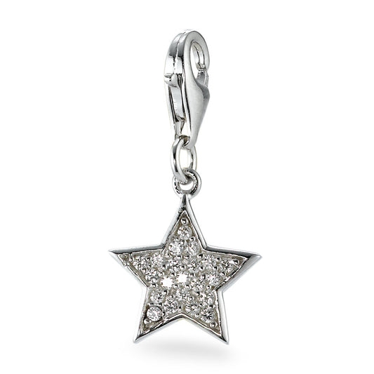 Charms Silver Zirconia Star Ø11 mm