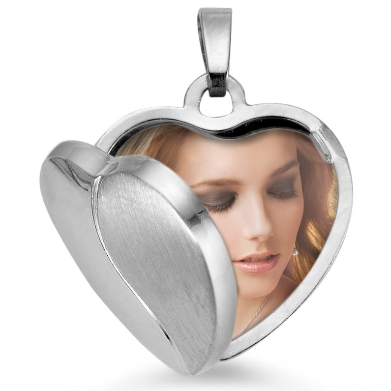 Locket Silver Rhodium plated Heart