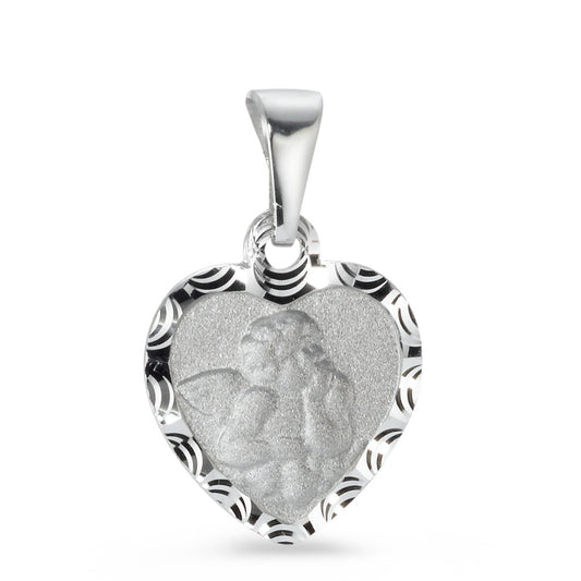 Pendant Silver Rhodium plated Guardian Angel