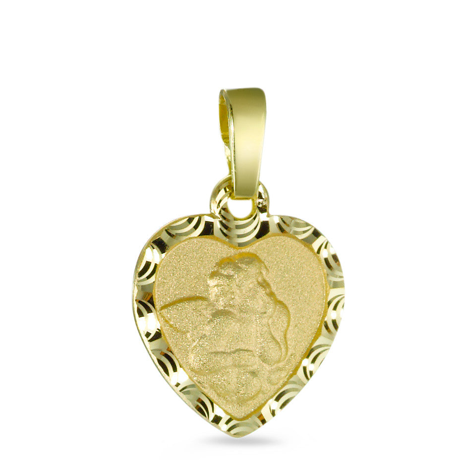 Pendant 9k Yellow Gold Guardian Angel