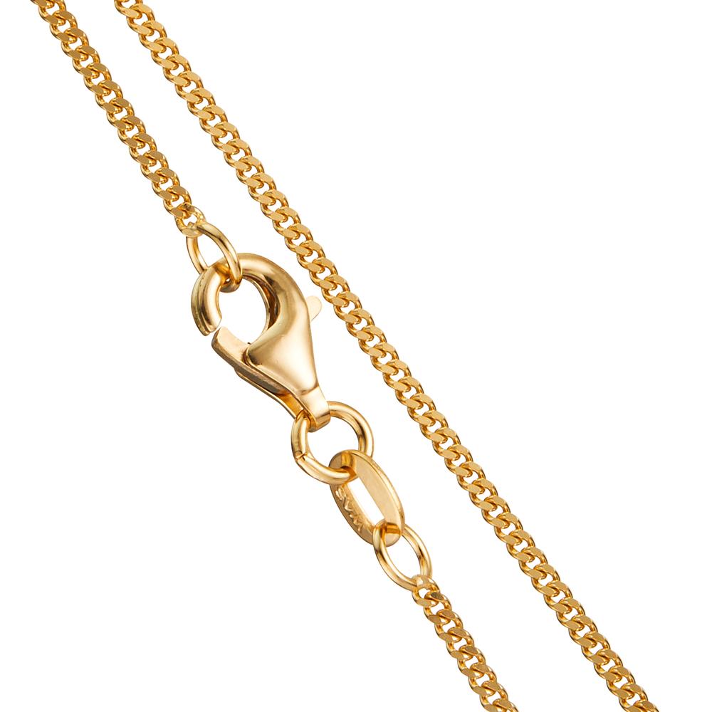 Curb-Necklace 9k Yellow Gold 38 cm