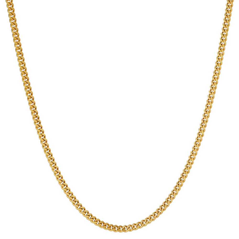 Curb-Necklace 9k Yellow Gold 38 cm