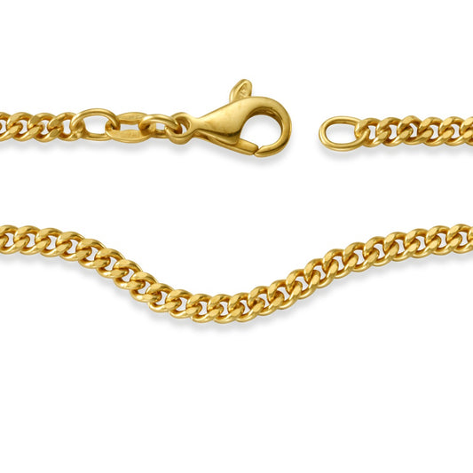 Curb-Necklace 9k Yellow Gold 45 cm