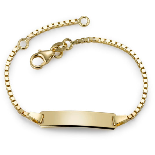 Engravable bracelet 18k Yellow Gold 12-14 cm Ø1.4 mm