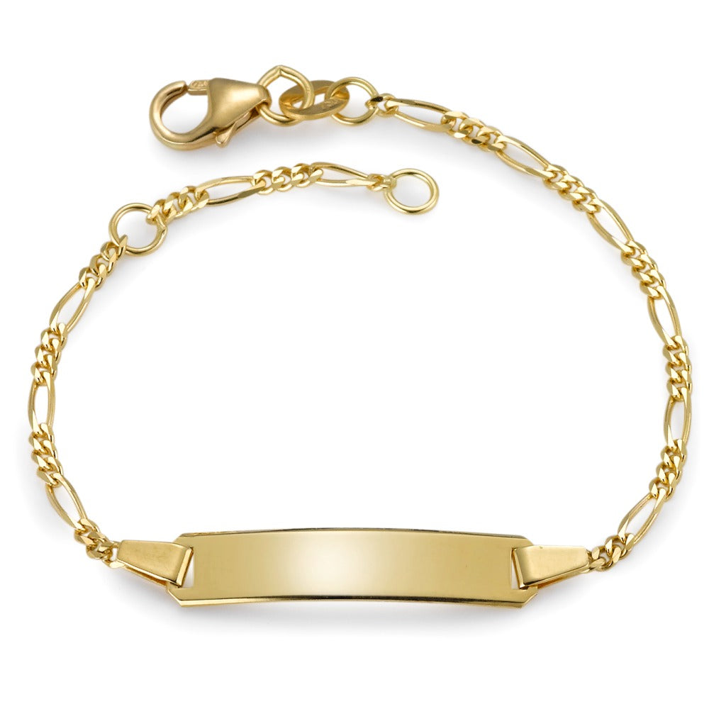 Engravable bracelet 18k Yellow Gold 12-14 cm