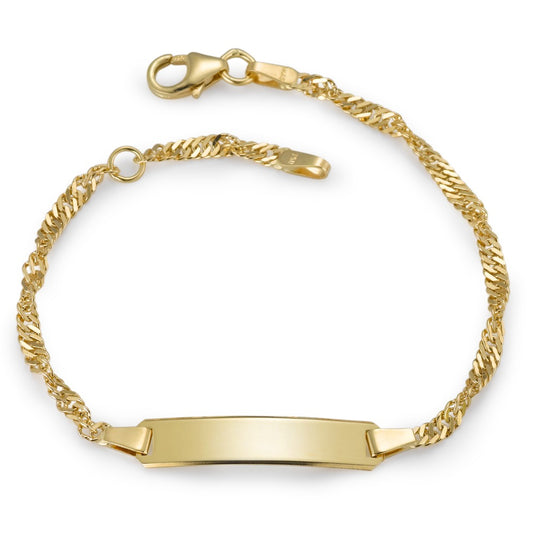 Engravable bracelet 18k Yellow Gold 12-14 cm Ø2.4 mm