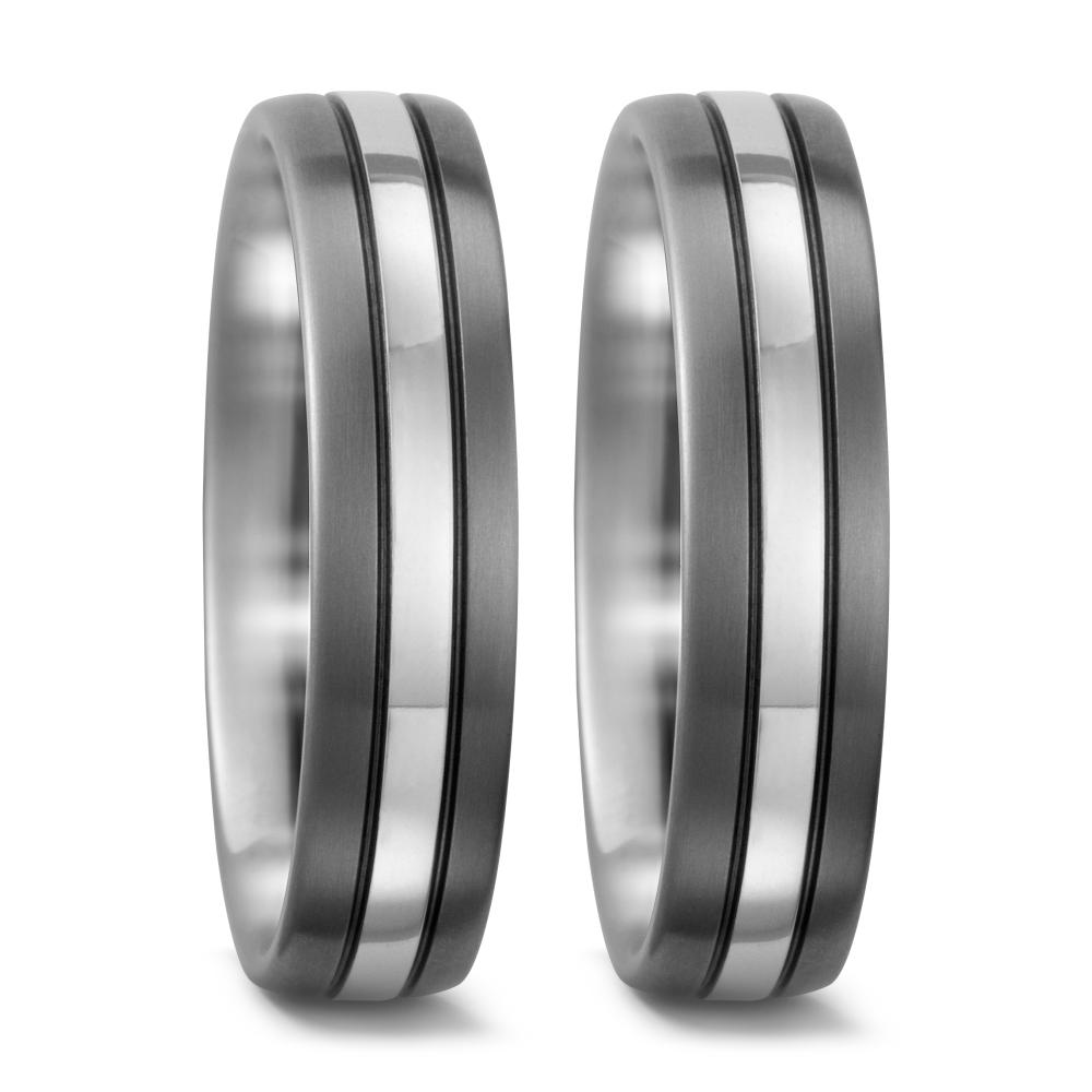 Wedding Ring Titanium, Palladium 950